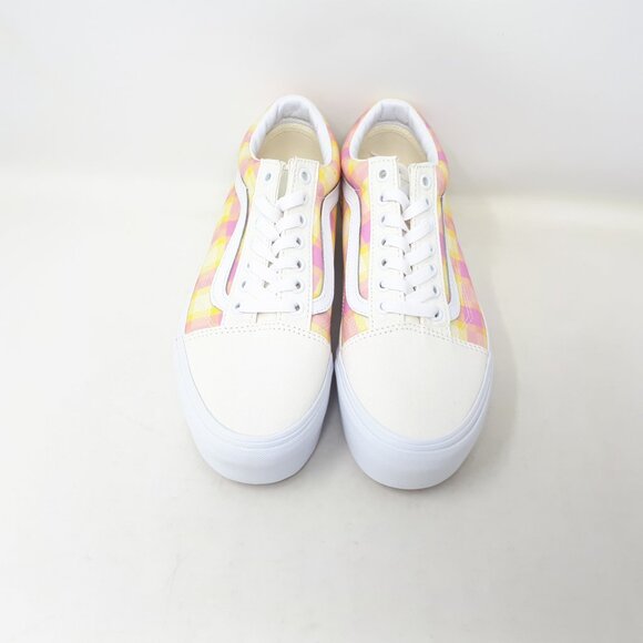 Vans Old Skool Stackform Platform Shoe Sneaker Pastel Plaid Mens 7.5 / Womens 9 - Picture 8 of 12